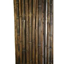 Backyard X Scapes 1 In D X 3 Ft H X 8 Ft W Black Rolled Bamboo Fence Hdd Bf11black The Home Depot In 2021 Bamboo Fence Garden Fence Panels Above Ground Pool Landscaping