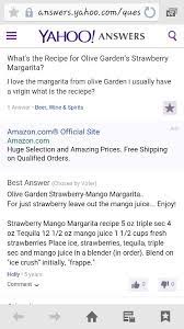 Olive Gardens Strawberry Mango Margaritas Strawberry Mango Recipe Olive Garden Recipes Strawberry Margarita Recipe