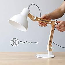 Tomons Led Leselampe Im Klassichen Holz Design Schreibtischlampe Tischleuchte Verstellbare Lampe Mit Verstellbar In 2020 Schreibtischlampe Led Leselampe Lampentisch