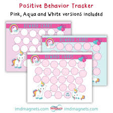 Chore Chart Univorn Behavior Tracker Routine Chart