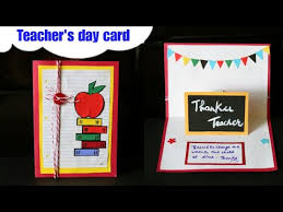 11 teachers day card making ideas. Teacher S Day Card Popup Card For Teacher Handmade Teachers Day Card Making Gift Idea For Teacher