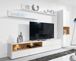 Modern Wall Storage System Tv Unit Tall Cabinet Matt White And Oak White Tv Unit Modern Tv Units Living Room Tv Wall