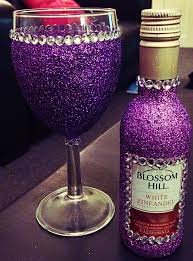 Glitter Wine Glasses Diy Wine Glasses Decorated Wine Glasses Wine Glass Crafts