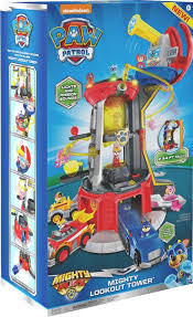 Paw Patrol Mighty Pups Mighty Lookout Tower Multicolor 6053407 Best Buy In 2020 Paw Patrol Paw Patrol Toys Paw