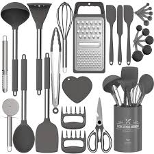 Shop our picks for some of the best new tech gift ideas for both men and women in 2021. Silicone Kitchen Cooking Utensils Set Fungun 27 Pcs Kitchen Utensil Set With Stainless Steel Handle Kitchen Gadgets Cookware Set Non Stick Kitchen Tool Set Grey Buy Online In Antigua And