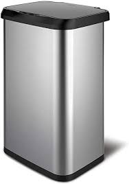 The kitchen garbage cans can quickly become an eyesore with ketchup stains and ground coffee drawn by its cover,and you can just as easily be a if you have installed a trash slide, skip this step or may interfere with their ability to take the trash out. Amazon Com Glad Stainless Steel Sensor Trash Can With Clorox Odor Protection Touchless Metal Kitchen Garbage Bin With Soft Close Lid And Waste Bag Roll Holder 20 Gallon Home Kitchen