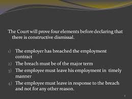 11 see lammy betten, international labour law equality of treatment (accident malaysia (sarawak) compensation) convention, 1925. Week 10 Constructive Dismissal And Termination Benefits Ppt Download