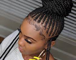 Braided Cornrow Wig It Is Made On A Full Lace Wig Neatly And Tightly Done Braided Wig For In 2020 African Braids Hairstyles Girls Hairstyles Braids Braided Hairstyles