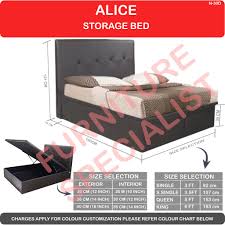 Whether you need to upgrade from a twin to a full or you're looking for something you can share with a partner. Storage Bed Single 3ft Super Single 3 5ft Queen 5ft King 6ft Available Shopee Singapore