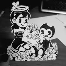 So Pra Deixar Claro Eu Shippo Aloris Bendy And The Ink Machine Alice Angel Just Ink