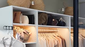 You can customise the design of your wardrobe to your personal taste by choosing your own interior fitting. Walk In Wardrobes Open Wardrobes Ikea