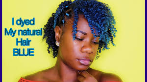 You can either dye hair blue naturally with while it is traditionally believed that dyeing hair blue without bleach is impossible for people with the final color will depend on your base color. How To Dying My Natural Hair Blue Without Bleach Twist Out On Blue Natural Hair Youtube
