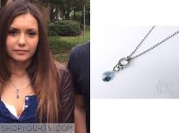 The Vampire Diaries Season 6 Episode 22 Elena S Pendant Necklace Shop Your Tv Vampire Diaries Fashion Vampire Diaries Jewelry Necklace