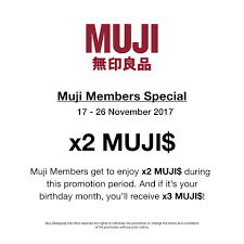 25% off restaurants, free parking. Muji Malaysia Muji Members Special Starting On Today Facebook