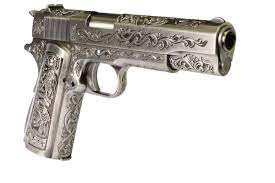 We 1911 floral engraved 'mehico druglord' gbb airsoft pistol this 1911 from we is a magnificent sight to behold and has been christened called it the 'mehico druglord' by the guys at we. We 1911 Silver Classic Floral Pattern We Tactical Training International