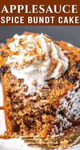 Applesauce Bundt Cake With Raisins And Nuts The Best Cake Recipes In 2020 Spice Cake Recipes Applesauce Spice Cake Dessert Recipes Easy