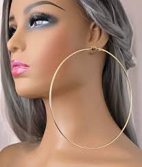 100mm Hoop Earrings