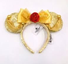 Disney Park Mickey Bow Minnie Mouse Ears Beauty And The Beast Belle Headband Apparel Accessories Contemporary 1968 Now