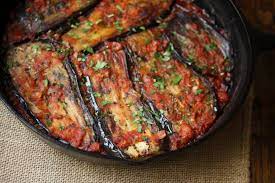 Imam Bayildi Healthy Turkish Eggplant Casserole Recipe Recipe Recipes Eggplant Casserole Recipe Eggplant Recipes