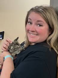 Staff spotlight this week is Stacey Johnson! Stacey is one of our school  nurses and this is her 5th year with us! She enjoys crocheting, spending  time at the creek, and taking