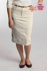 Cream Denim Skirt Mommy Things