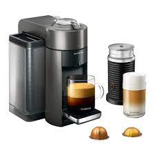 Nespresso machine comparison inissia vs vertuoline evoluo. Nespresso Delonghi Vertuoline Evoluo Coffee Maker And Espresso Machine With Aeroccino Milk Frother And Centrifusion Technology Titan Env135tae Best Buy