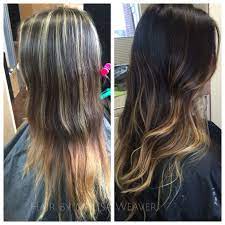 Before After Several Things Are Going Wrong With This One Bad Chunk Highlights To Blended Balayage Ombre Bru Bad Balayage Short Hair Balayage Balayage