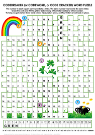 Click on the puzzle pieces to be placed in the empty spaces. St Patricks Day Codebreaker Word Puzzle Puzzle Game St Patrick S Day Words Word Puzzles St Patricks Day Word Search