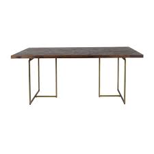 dutchbone class tafel hout messing 2100013 tafel thuisdecoratie vouwtafel