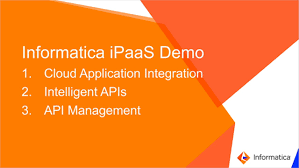 Click here to get started. Part 1 Improve Business Processes Connect People And Data And Manage Apis With Informatica Ipaas Informatica Videos Informatica Us