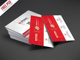Customize your standard business cards with with our stunning designs. Creative Red Business Card Free Psd Template Psdfreebies Com