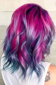 A shock of neon pink curls on a short, edgy cut is surprisingly wearable if you carry it with tousled waves pair nicely with this marbled magenta hair color. 30 Loveliest Magenta Hair Color Ideas Lovehairstyles
