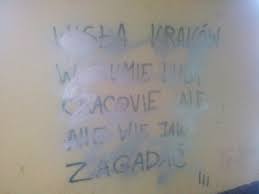 Najbrutalniejsze starcie kibiców w polsce. Graffiti Typu Lodzkiego Dotarlo Do Krakowa Swieta Wojna Na Murach Na Wesolo Wiadomosci