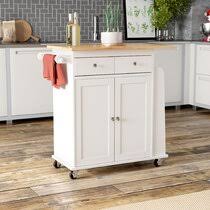 This rolling kitchen trolley by homcom provides a convenient solution. Antique White Kitchen Cart Wayfair