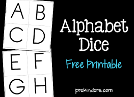 This application rolls a dice with letters instead of the numbers 1 to 6. Alphabet Dice Games Prekinders