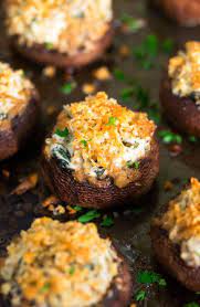 Cheesy Spinach Stuffed Mushrooms Recipe Spinach Stuffed Mushrooms Stuffed Mushrooms Mushroom Recipes