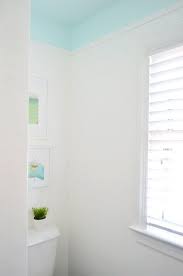 Young House Love Adding Color And Trim To A Bathroom Ceiling Https Www Younghouselove Com Bathroom Ceiling Blue Bathroom Blue Ceilings