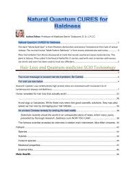 The best sources of vitamin b6 and b12 are. Hair Loss And Quantum Medicine Scio Technology