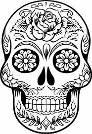 Sugar skulls or calavera are decorative or edible skulls made usually by hand from either sugar or clay which are used in the mexican celebration of the day of the dead (día de los muertos) and the roman catholic holiday all souls' day (citation from calavera. Free Printable Skull Coloring Pages For Kids
