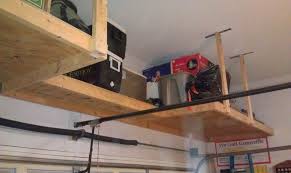 This contraption by delta uses a pulley system to efficiently lift and lower items. Wood Garage Overhead Storage Ideas Best House Design Ideal Bac Ojj
