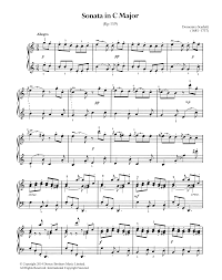 / b ə ˈ r oʊ k /) is a period or style of western classical music composed from approximately 1600 to 1750. Domenico Scarlatti Sonata In C Major K 159 Sheet Music Download Pdf Score 119339