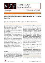 Pdf Helicobacter Pylori And Autoimmune Disease Cause Or Bystander