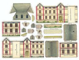 Maison De Plaisance Fond Blanc Paper House Template Paper Houses Paper Doll House