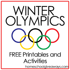 winter olympics free printables and activities homeschool giveaways