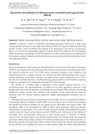 24 (1) a person who is a councillor or is ineligible to be elected as a councillor must not be appointed 78 (1) subject to section 79, a complaint concerning any conduct of a member that is alleged to (e) complete and forward to the police complaint commissioner the record of complaint in the form and. Dynamics And Stability Of Milling Process Considering The Gyroscopic Effects Scientific Net