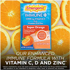 Vitamin mix is made with natural fruit flavors for a delicious super orange taste; Buy Emergen C Immune 1000mg Vitamin C Powder With Vitamin D Zinc Antioxidants And Electrolytes For Immunity Immune Support Dietary Supplement Super Orange Flavor 30 Count 1 Month Supply Online In Hungary B00nnr38jc