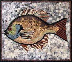 Cute Fish Marble Mosaic Art Mosaic Art Mosaic Crafts Mosaic Art Projects