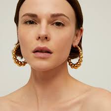 Boucles d'oreilles créoles Andy grand modèle dorées Métal doré à l'or fin