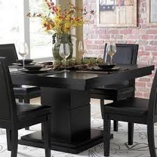 Homelegance Deryn Park Black Composite Dining Table Lowes Com Black Dining Room Sets Black Dining Room Table Dining Table Black