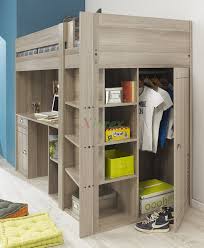 The loft bed and desk were custom designed for this space and they fit in perfectly. Gami Largo Loft Beds For Teens Canada With Desk Closet Xiorex